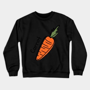 Hand Drawn Carrot Minimal Crewneck Sweatshirt